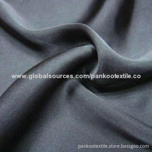 50D shiny poly satin chiffon fabric, weighs 86GSM, for ladies' shirts/dresses